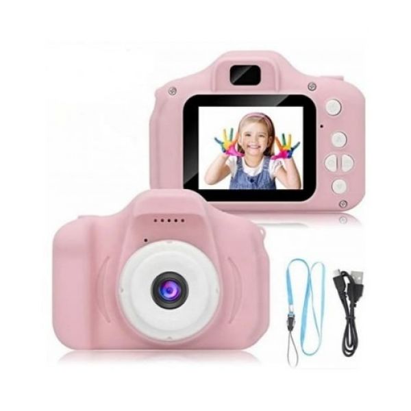 

Детская фотокамера с функцией видео c 2″ дисплеем Summer Vacation GM 14 Smart Kids фотоаппарат Розовый