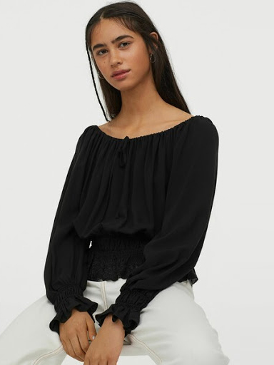

Блузка H&M 0871480-1 S Черная