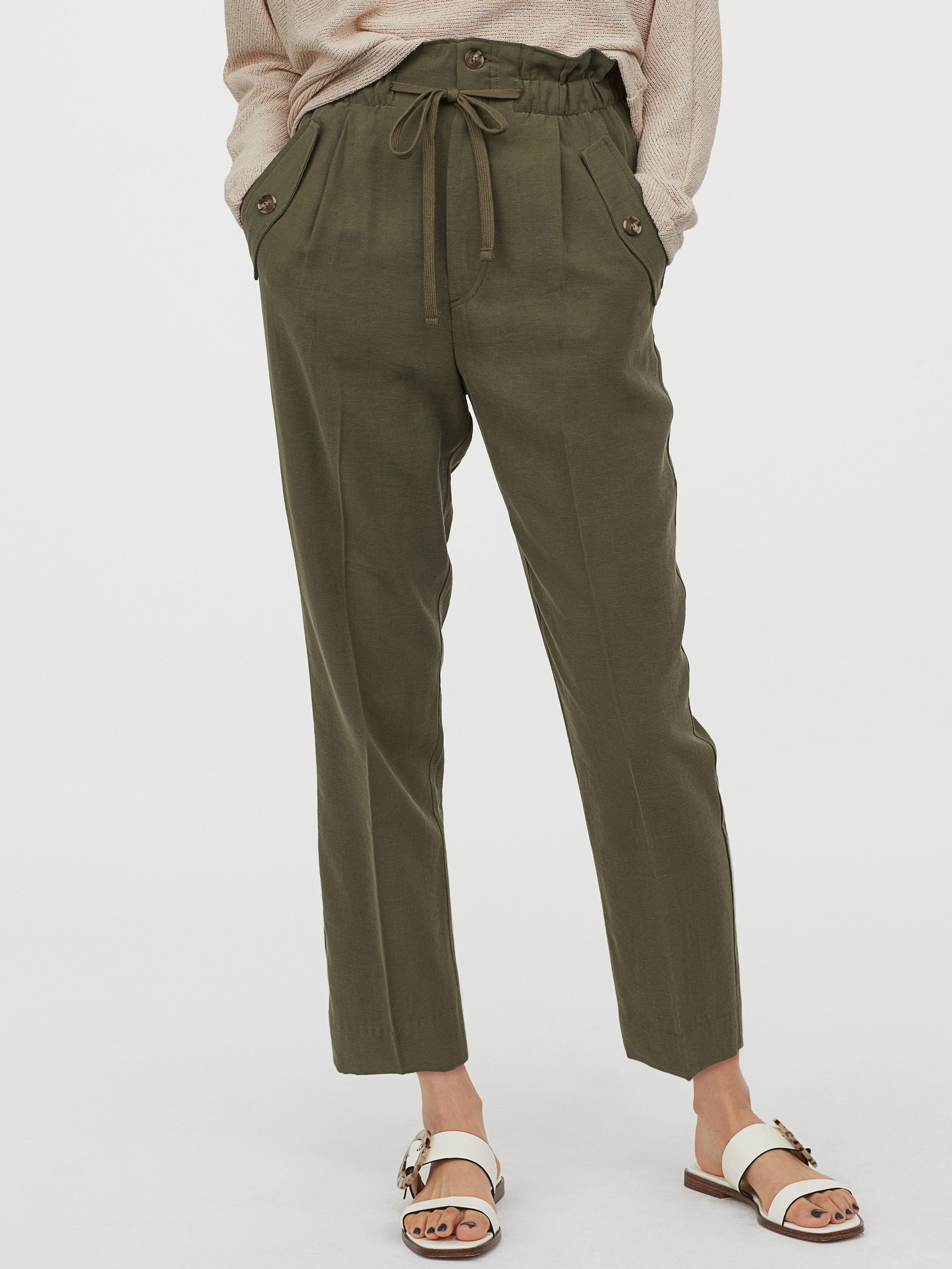 

Брюки H&M 0837351-1  Хаки, Брюки H&M 0837351-1 40 Хаки