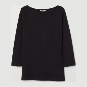 

Лонгслив H&M 0884851-1  Черный, Лонгслив H&M 0884851-1 XS Черный