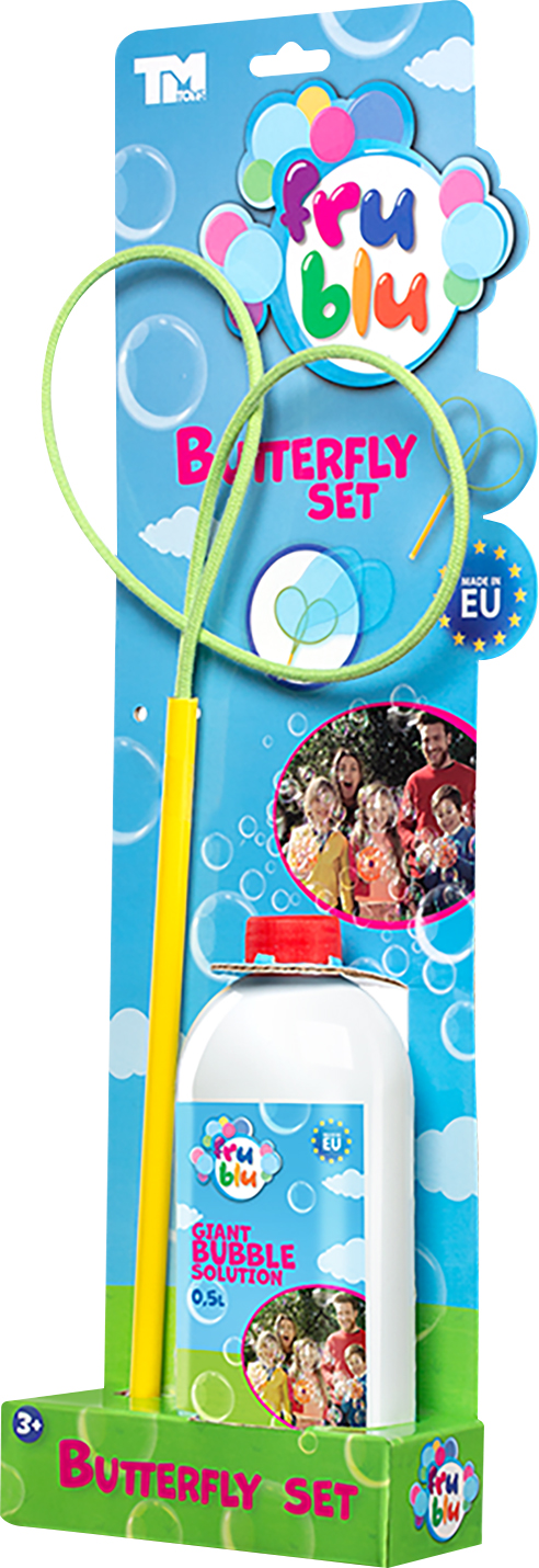 

Набор с мыльными пузырями Fru Blu Бабочка с раствором 0.5 л (TOYSDKF8215)