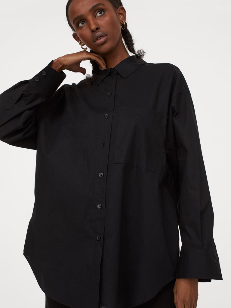 

Рубашка H&M 0909093004 XL (175/116А) Черная