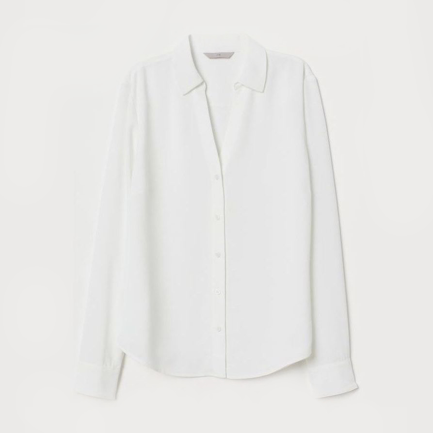 

Блузка H&M 0762846001 40 (170/92А) Белая
