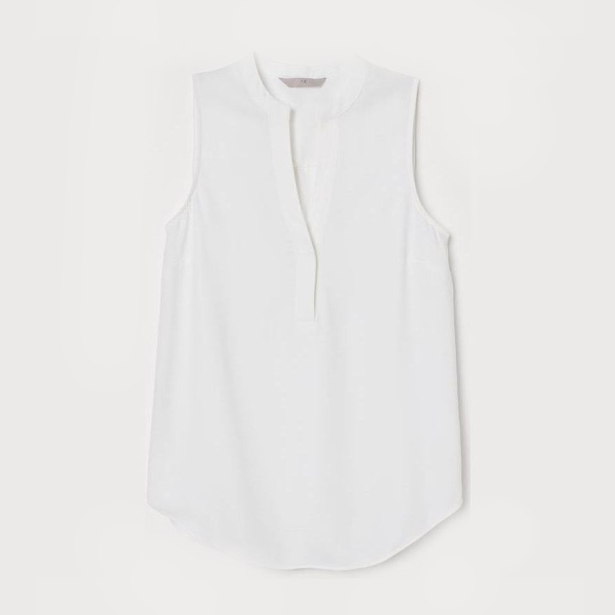 

Блузка H&M 0784001001  (175/108А) Белая, Блузка H&M 0784001001 48 (175/108А) Белая