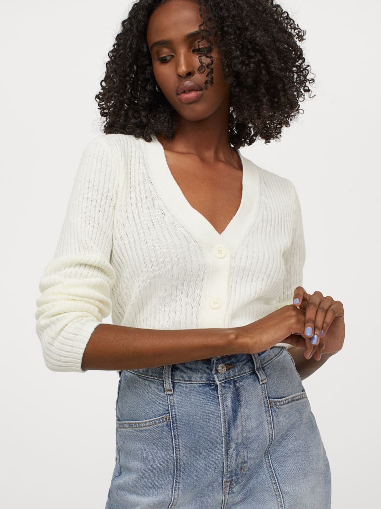 

Кардиган H&M 0936579001 M (170/96А) Кремовый