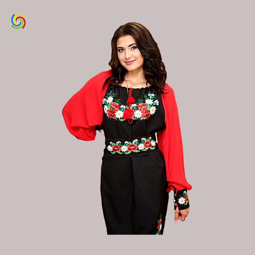 

Рубашка Украинская вышиванка 20196005 цвет чёрный размер, Рубашка Украинская вышиванка 20196005 цвет чёрный размер M/L