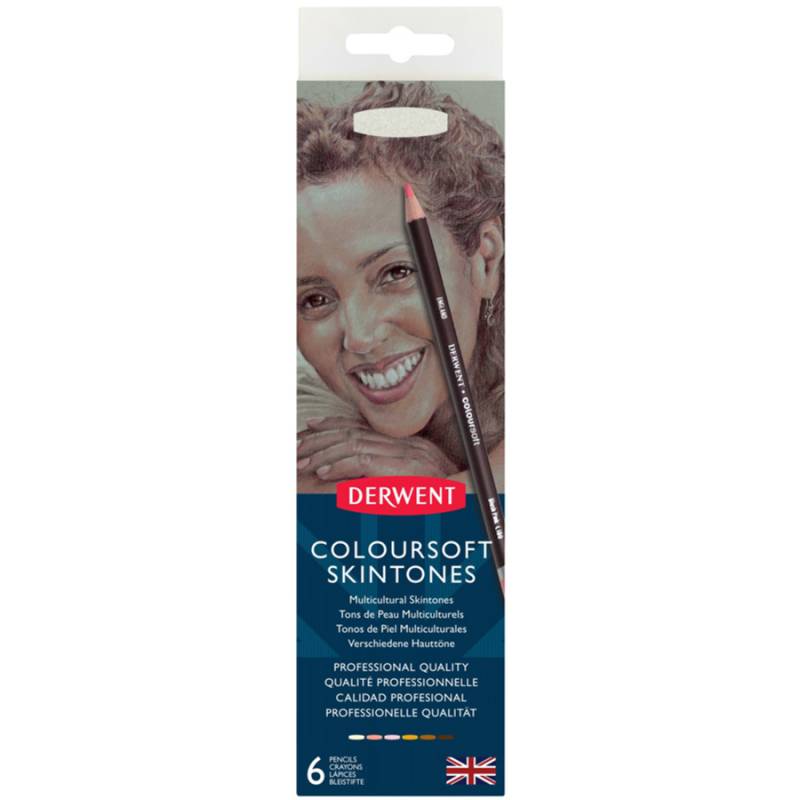 

Набор карандашей 6цв. Derwent Coloursoft Skintone