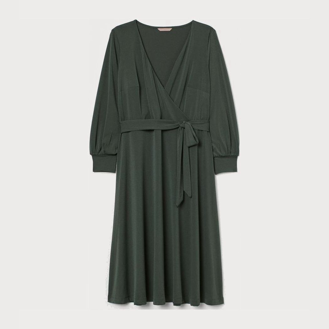 

Платье H&M 0790505004 L (175/104А) Темно-зеленое хаки