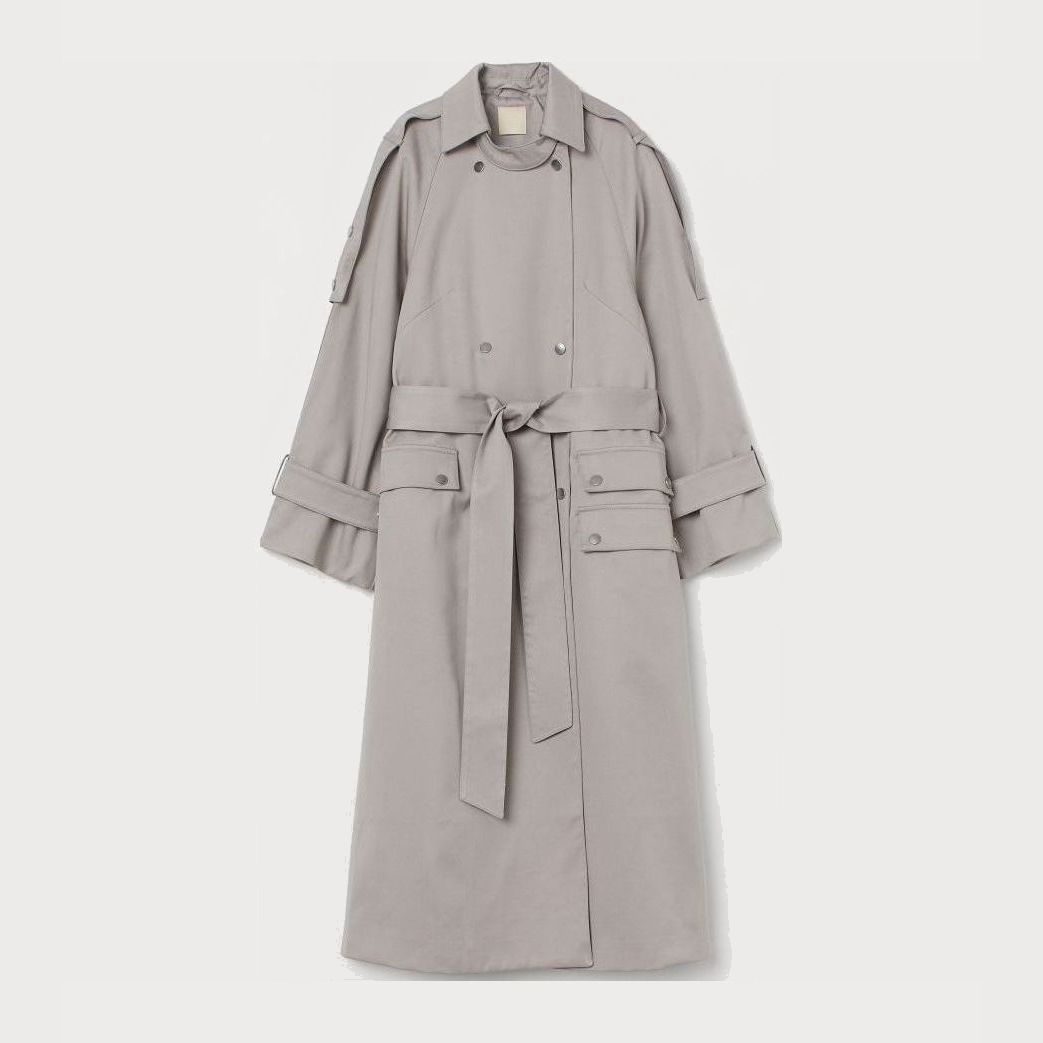 

Тренч H&M 0784392001 34 (160/80А) Светло-серый