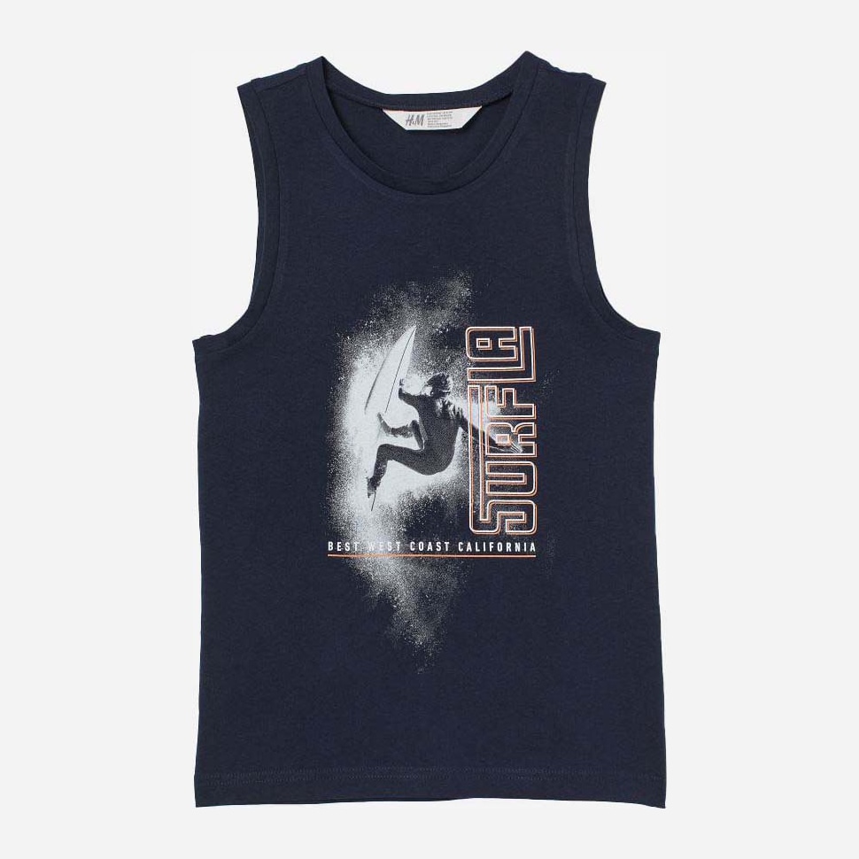 

Майка H&M 060824016 146-152 см Темно-синяя