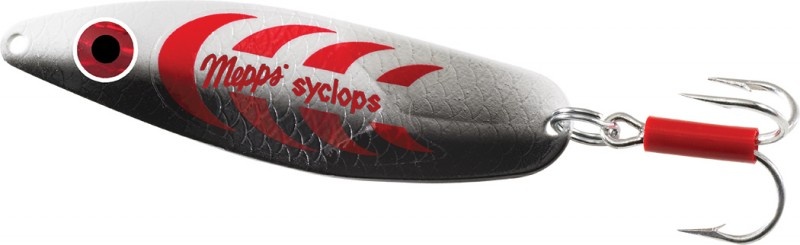 

Блесна Mepps Syclops серебреный/красный 3/26г