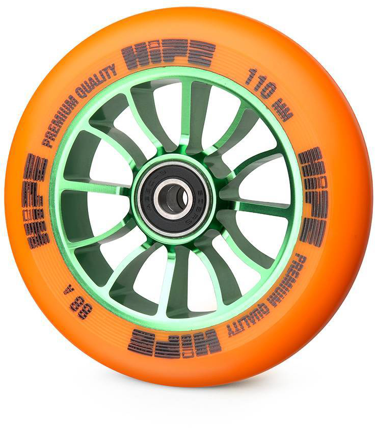 

Колесо для трюкового самоката Hipe H01 110 мм green/orange (250103)