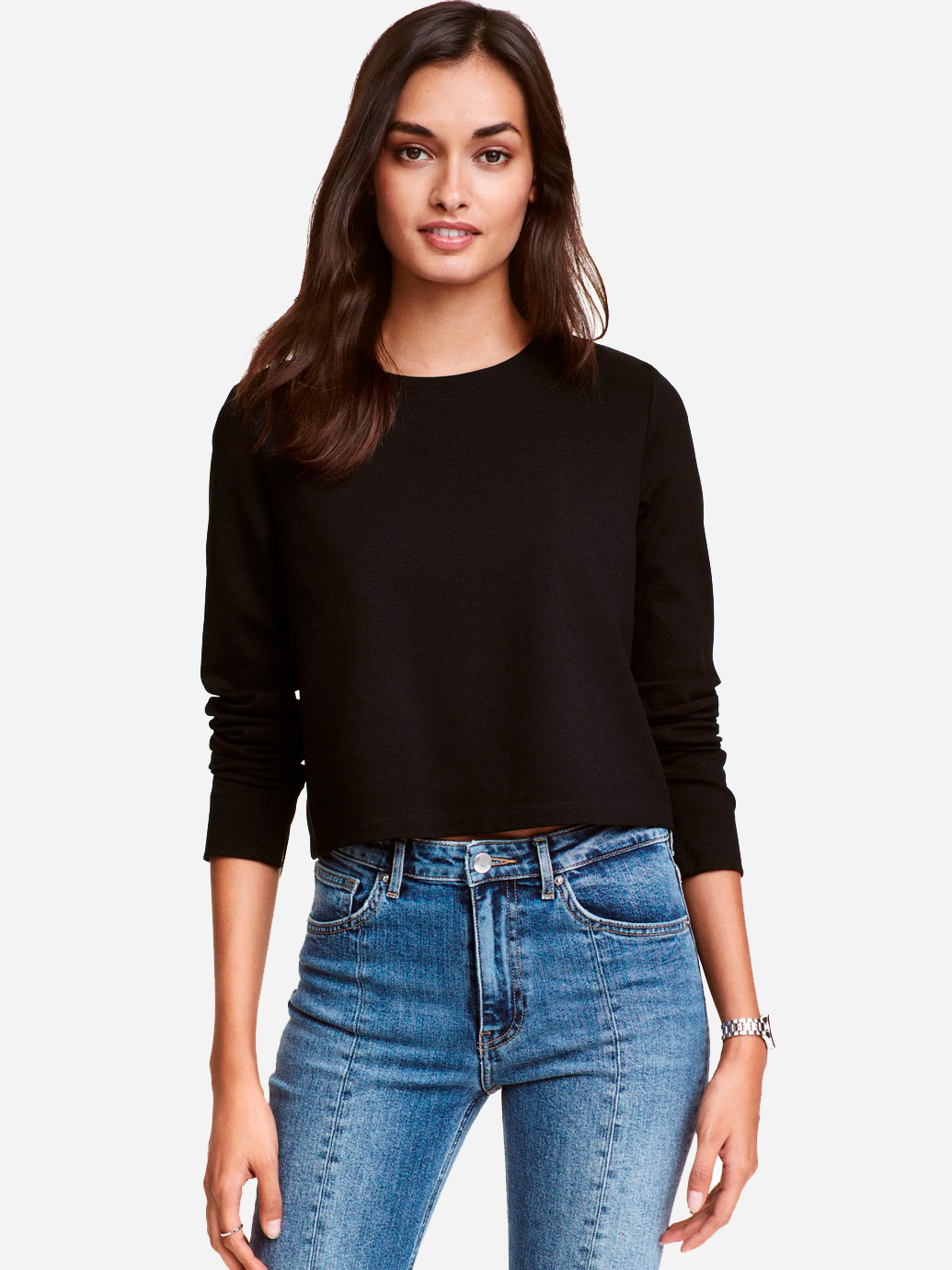 

Лонгслив H&M 0436845 S Черный