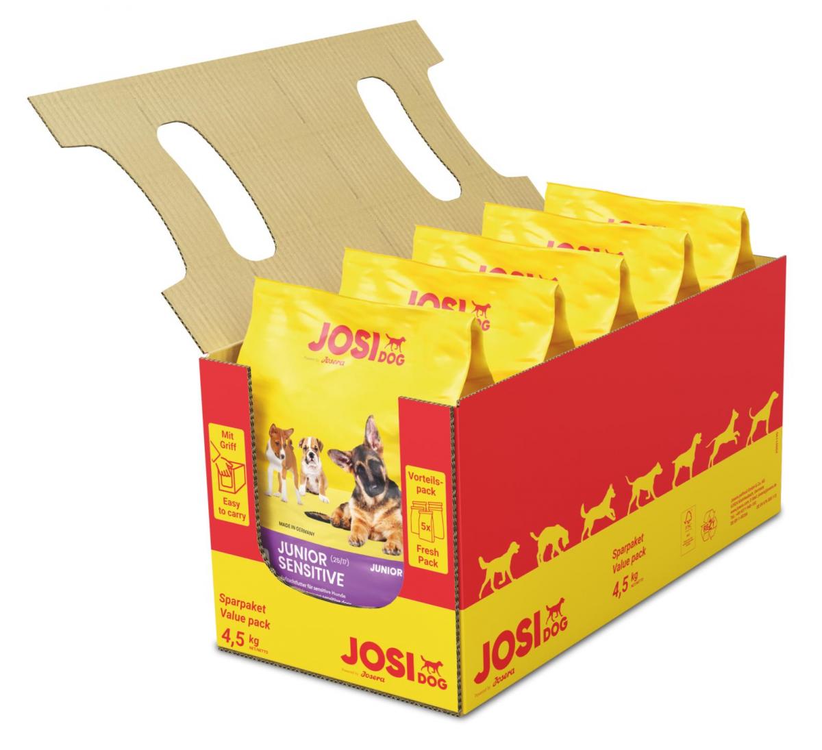 

Сухой корм для собак JosiDog Junior Sensitive 4,5 кг (403225473140520)
