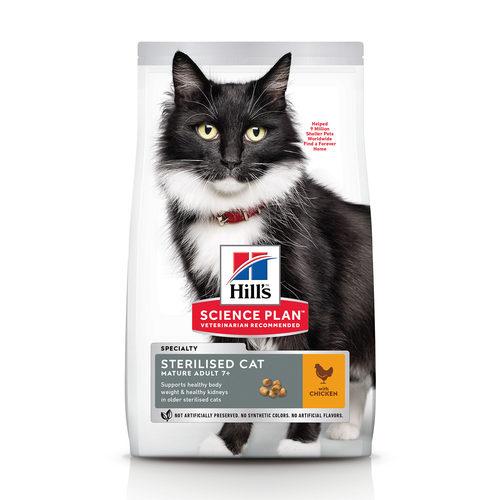 

Сухой корм для котов Hills Mature Adult 7+ Sterilised Cat 3 кг