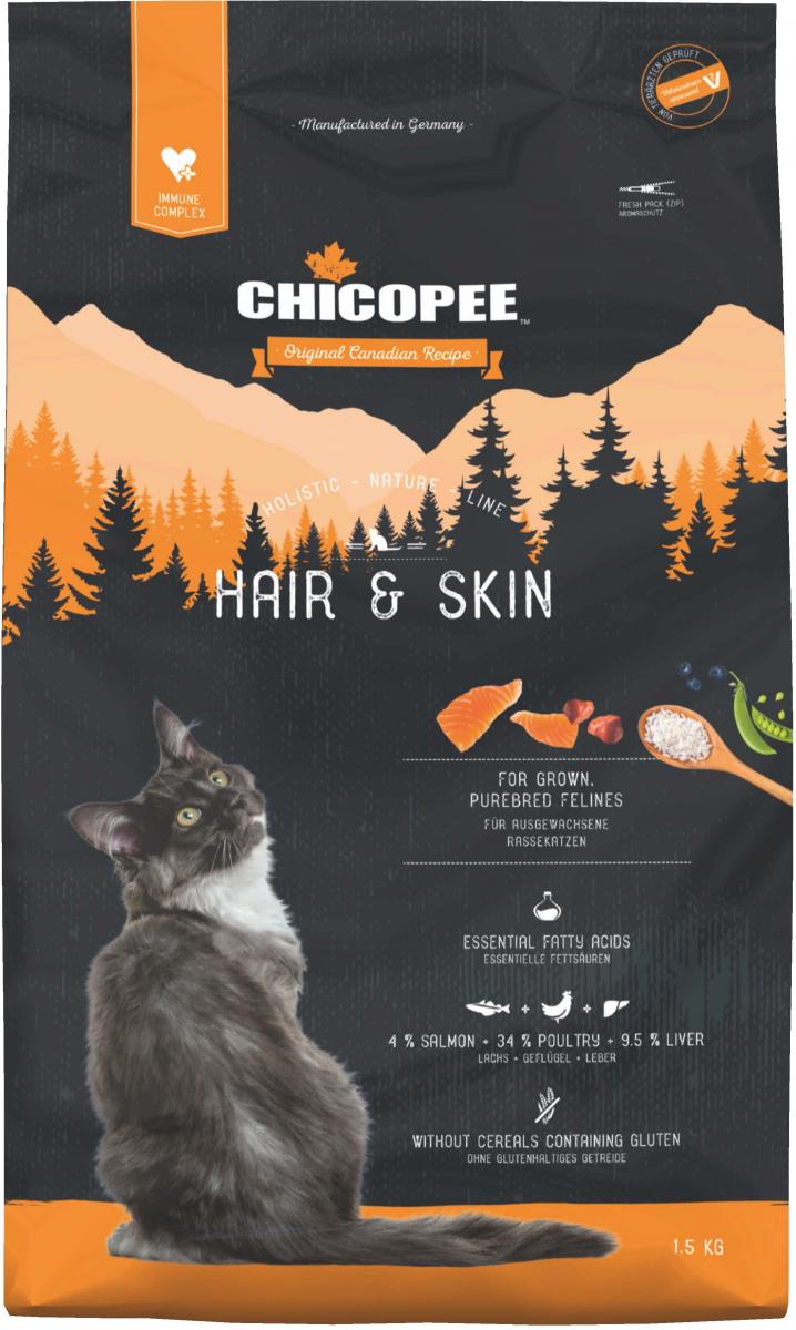 

Сухой корм для кошек Chicopee HNL Cat Hair&Skin 8 кг (018104)