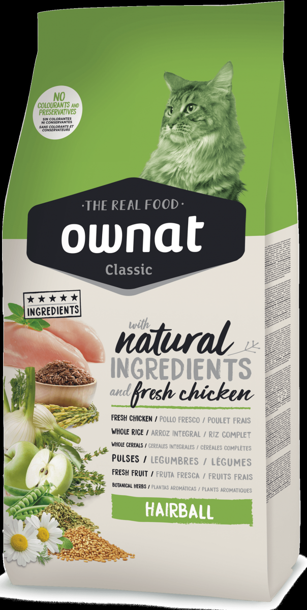 

Сухой корм для котов Ownat Classic Hairball 1.5 кг (16211)