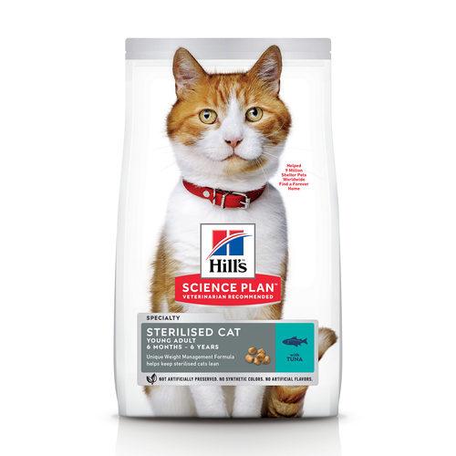 

Сухой корм для котов Hills Young Adult Sterilised Cat Tuna 10 кг (604181)