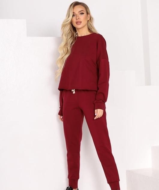 

Спортивный костюм G&M k-77440 - Размер цвет бордовый, Спортивный костюм G&M k-77440 46-48 Размер цвет бордовый