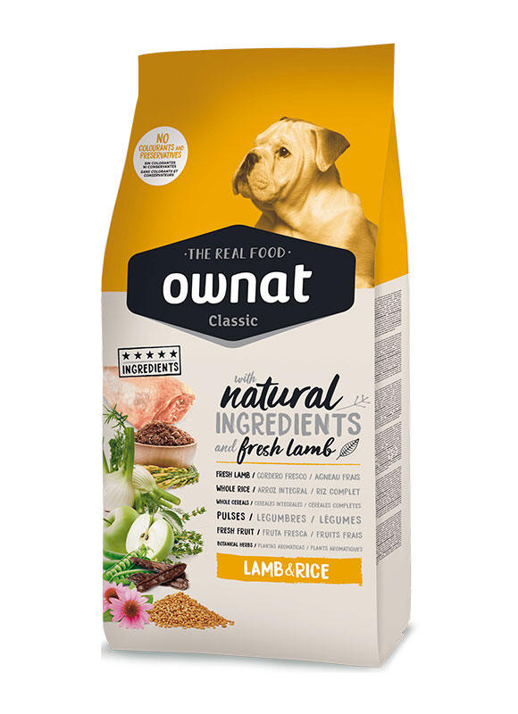 

Сухой корм Ownat Classic Lamb & Rice (Dog) для взрослых собак с Ягненком и Рисом, 15кг