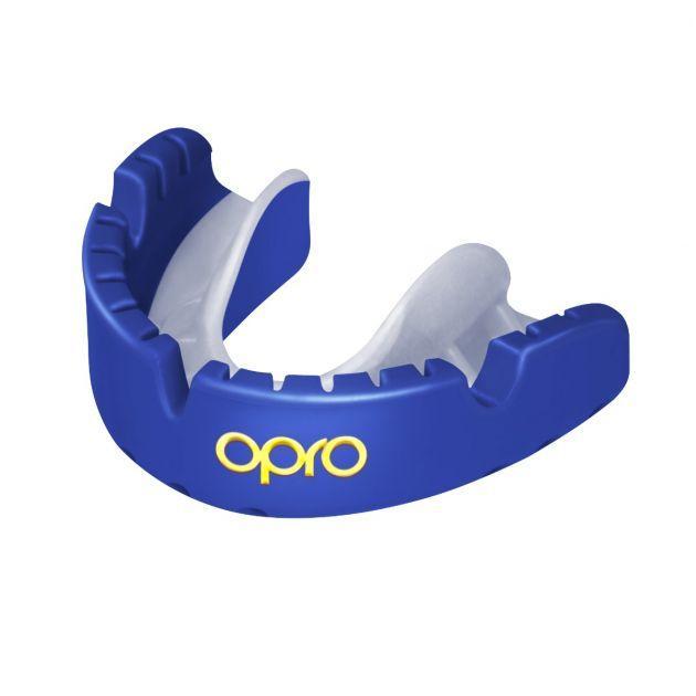 

Професійна капа для боксу на брекети OPRO SELF-FIT GEN4 GOLD BRACES Полімер Синій (002227006)