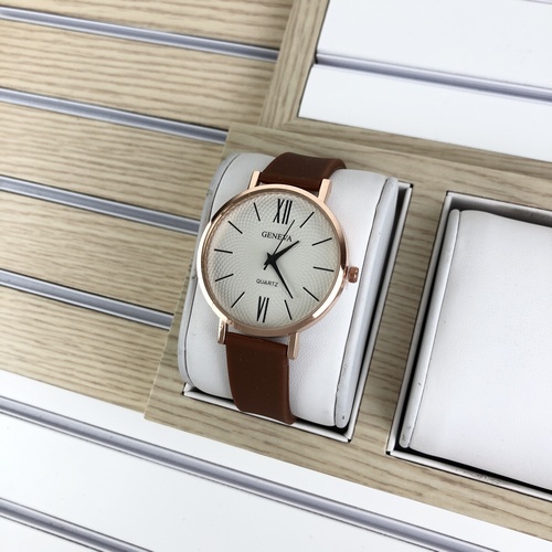 

Geneva Silicone Brown-Cuprum-White