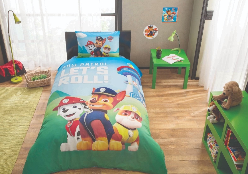 

Постельное белье Tac ранфорс (100%хлопок) Paw Patrol Цвета: голубой