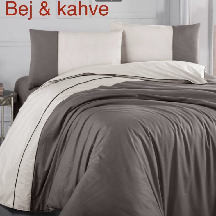

Постельное белье Аltinbasak ranfors Bej & kahve, Цвета: синий