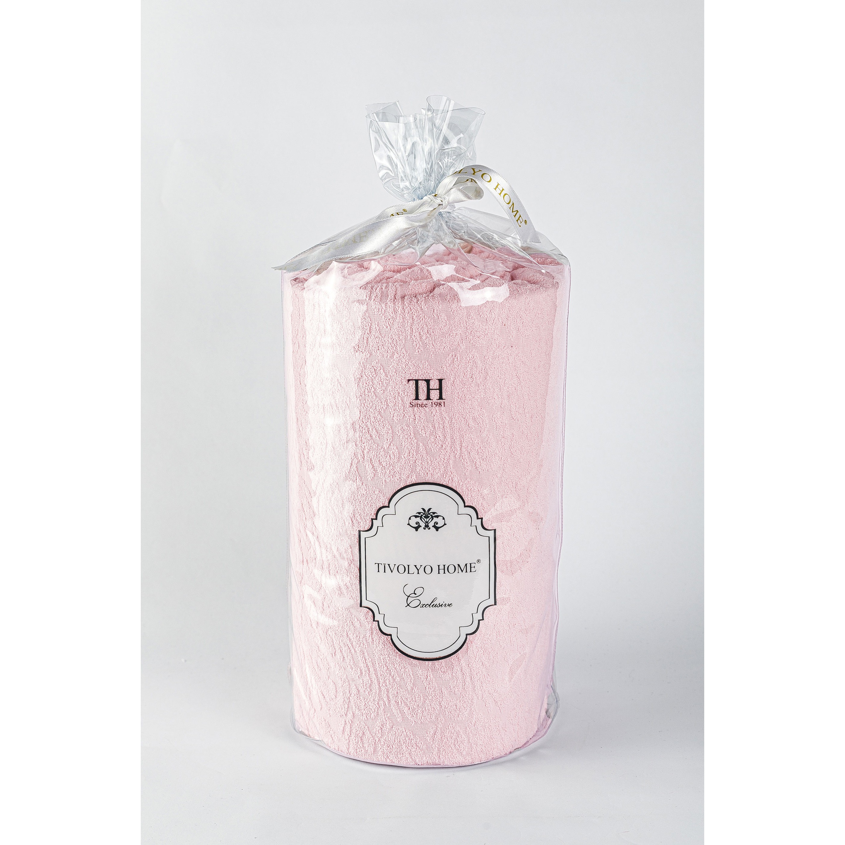 

Простыни с наволочками Tivolyo Home махра жаккард 100% хлопок на резинке (розовый)