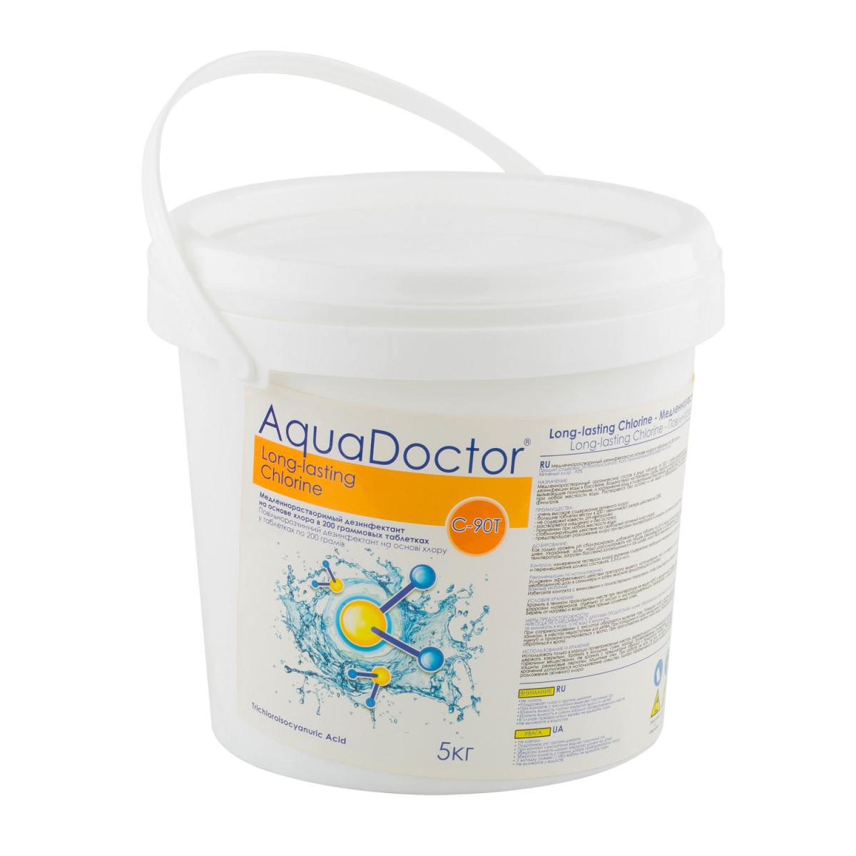

Медленный Хлор, (200г x 25шт) (AquaDoctor C90T-5) Вес 5кг