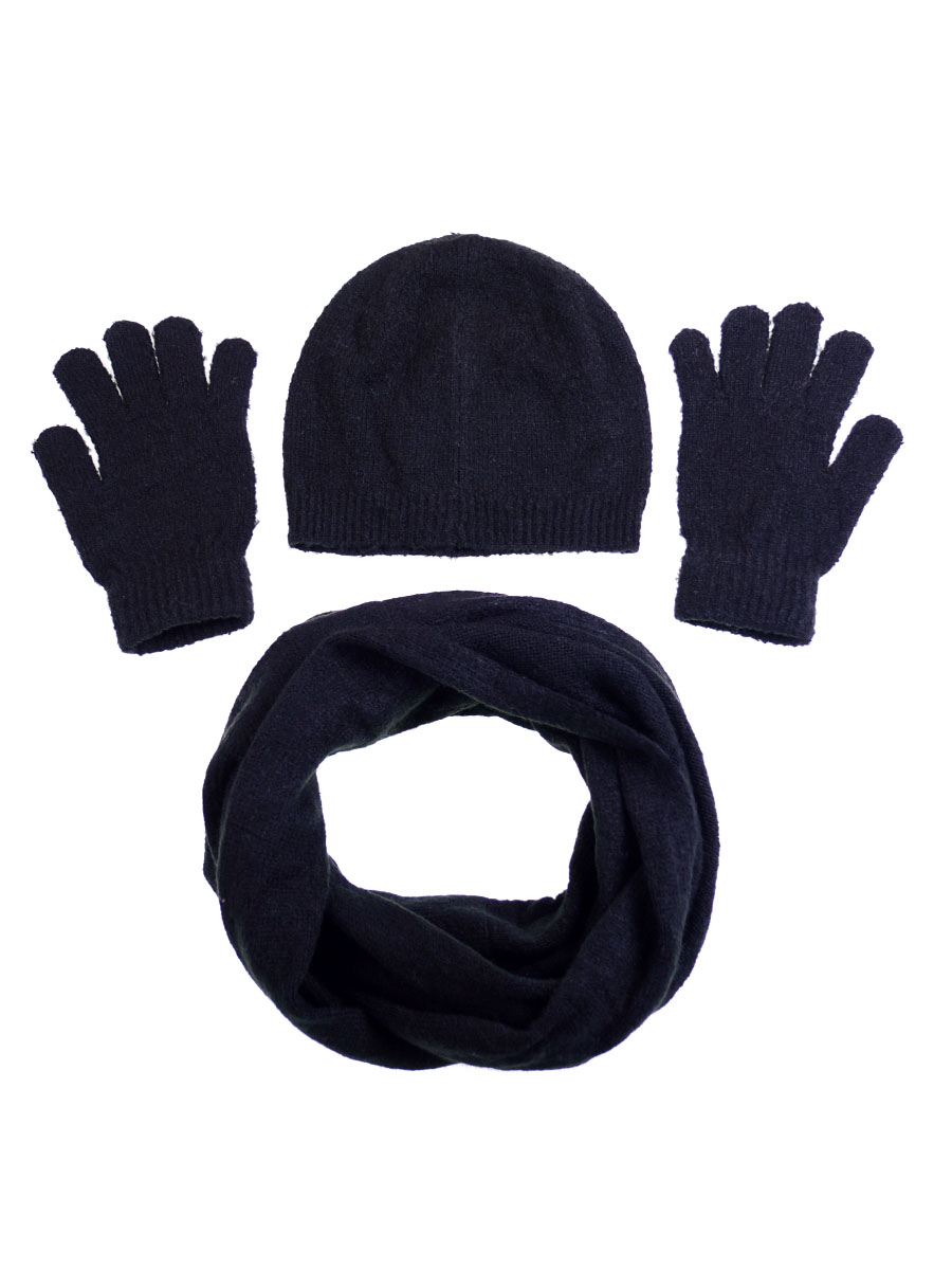 

Шапка+шарф+перчатки C&A One size Черный 5001679