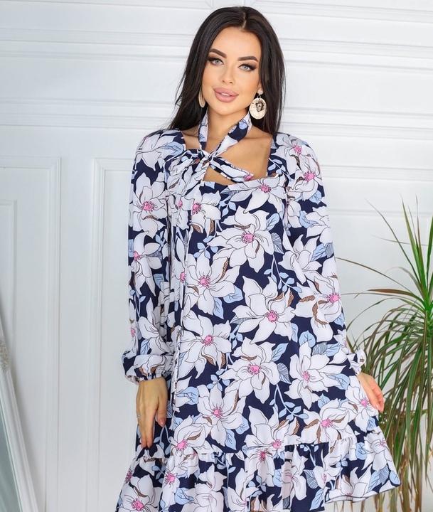 

Платье G&M k-78416 46-48 Размер цвет крупные цветы