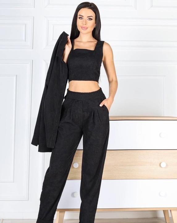 

Костюм тройка G&M k-77924 42-44 Размер цвет черный