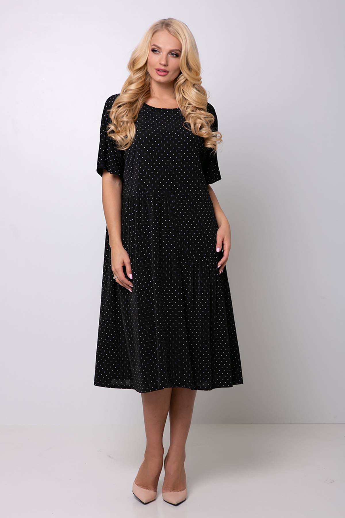 

Платье в мелкий горох ЭЛЕНА 54