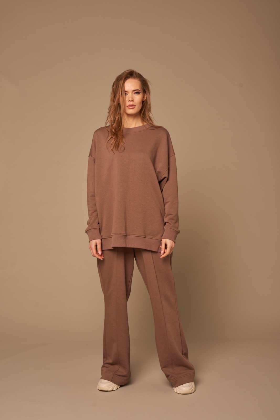 

Спортивный костюм с брюками клёш 3269/0248 TRG Коричневый XL
