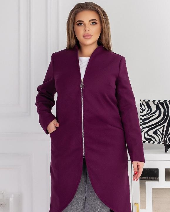 Пальто G&M k-78208 48-50 Розмір колір марсала – низькі ціни, кредит ...