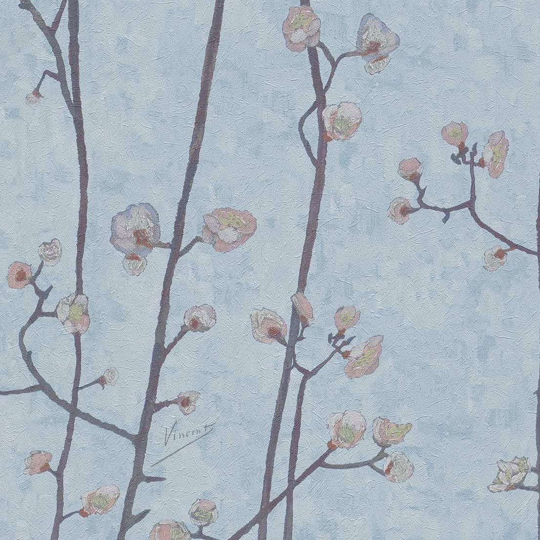 

Обои BN Van Gogh 2 220027 цветущая слива голубой 0.53 x 10.05 м