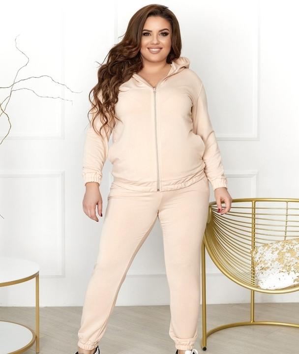 

Спортивный костюм G&M k-77893 48-50 Размер цвет бежевый