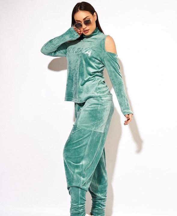 

Спортивный костюм G&M k-78172 54 Размер цвет бирюзовый