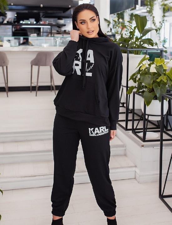 

Спортивный костюм G&M k-77844 52-54 Размер цвет черный