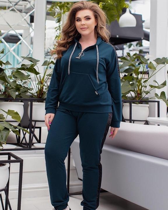 

Спортивный костюм G&M k-79554 60-62 Размер цвет бутылка