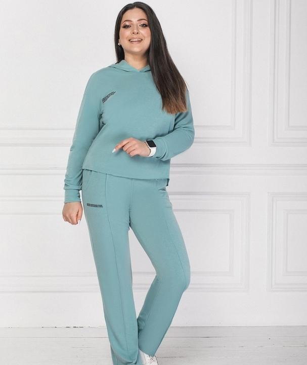 

Спортивный костюм G&M k-78294 52-54 Размер цвет бирюзовый