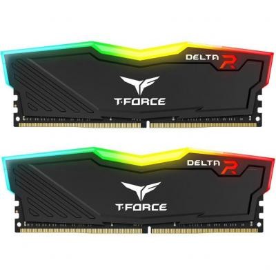 

Модуль памяти для компьютера DDR4 16GB (2x8GB) 3200 MHz T-Force Delta Black ARGB Team (TF3D416G3200HC16CDC01)