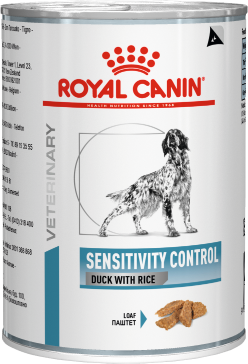 

Ветеринарный влажный корм для собак Royal Canin Sensitivity Control Duck & Rice Canine 12 шт(упаковка)