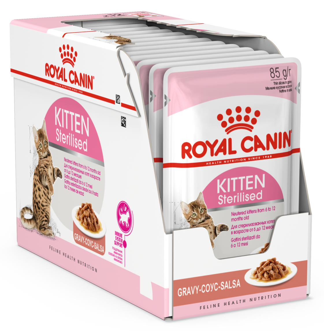 

Влажный корм для котят Royal Canin Kitten Sterilised Sauce 12 шт(упаковка) (1071001up)