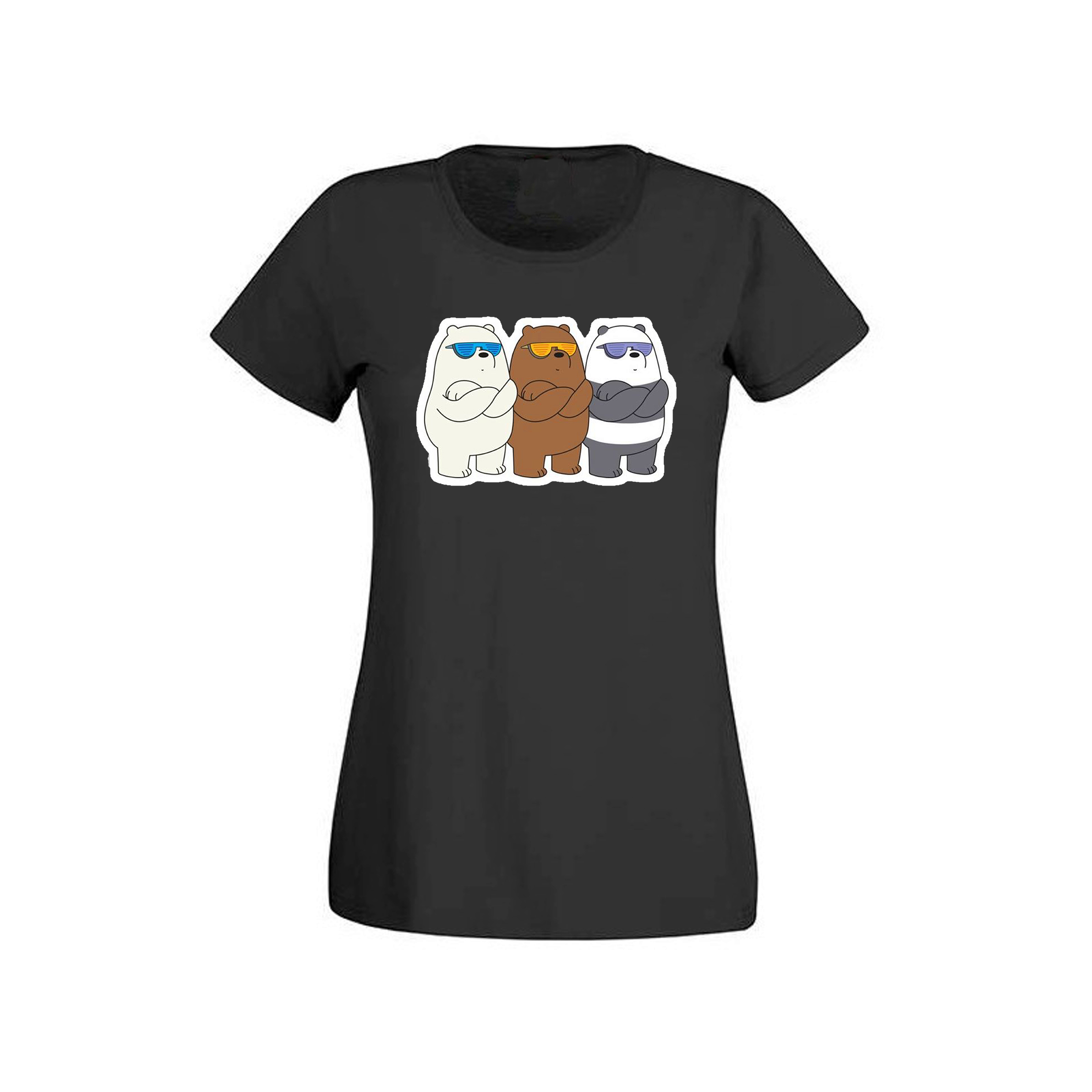 

Футболка женская ArtSvet Вся правда о медведях (We Bare Bears) Черный XL ARTBEER2DPART