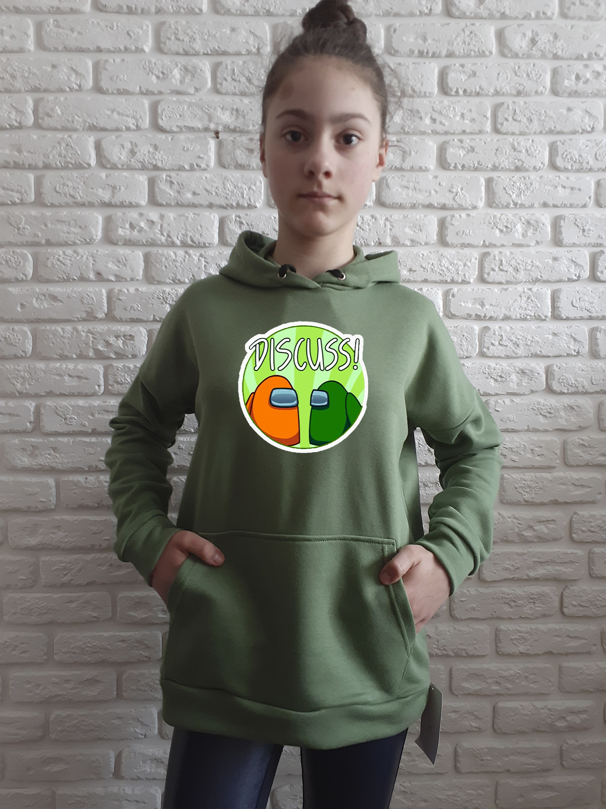 

Худи для девочек ArtSvet Амонг Ас (Among Us) Зеленый 146 см NAUS1TSR