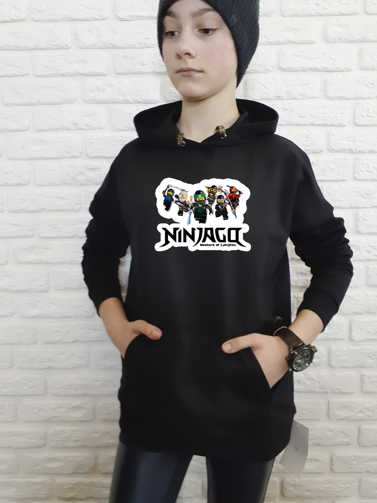 

Худи для девочек ArtSvet Лего Ниндзяго (LEGO Ninjago) Черная 146 см NNINGNSH