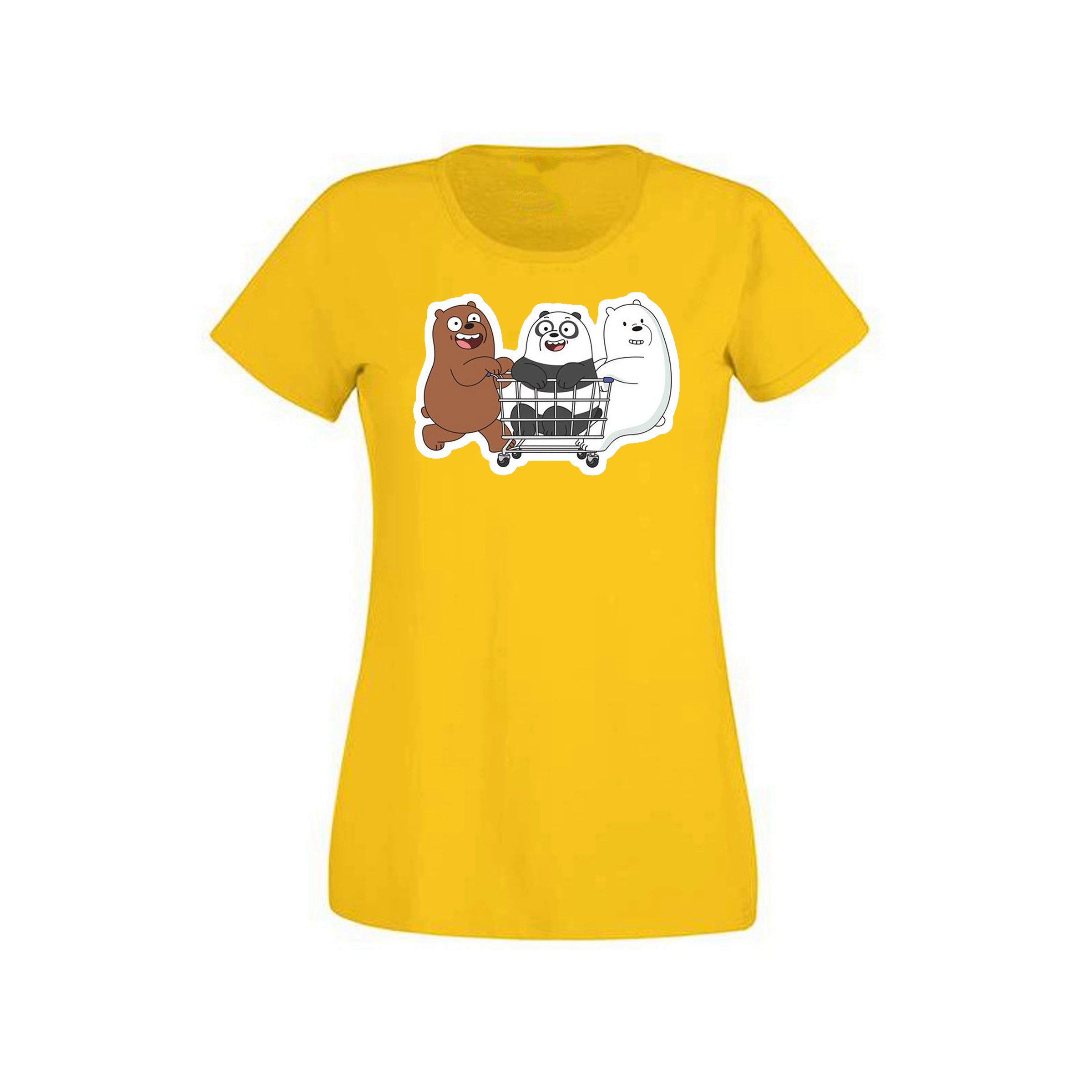 

Футболка женская ArtSvet Вся правда о медведях (We Bare Bears) Желтый S ARTBEER1DPART