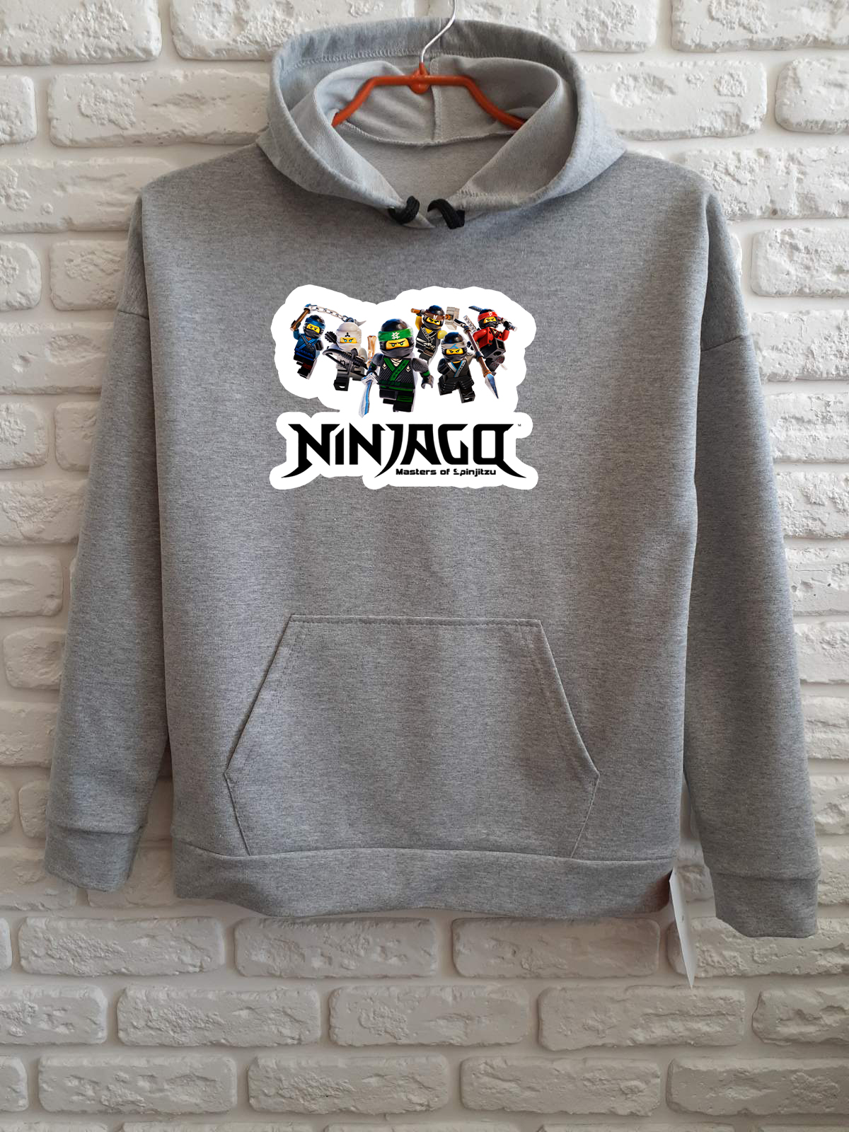 

Худи для мальчиков ArtSvet Лего Ниндзяго (LEGO Ninjago) Серый 158 см MNNINGTSR